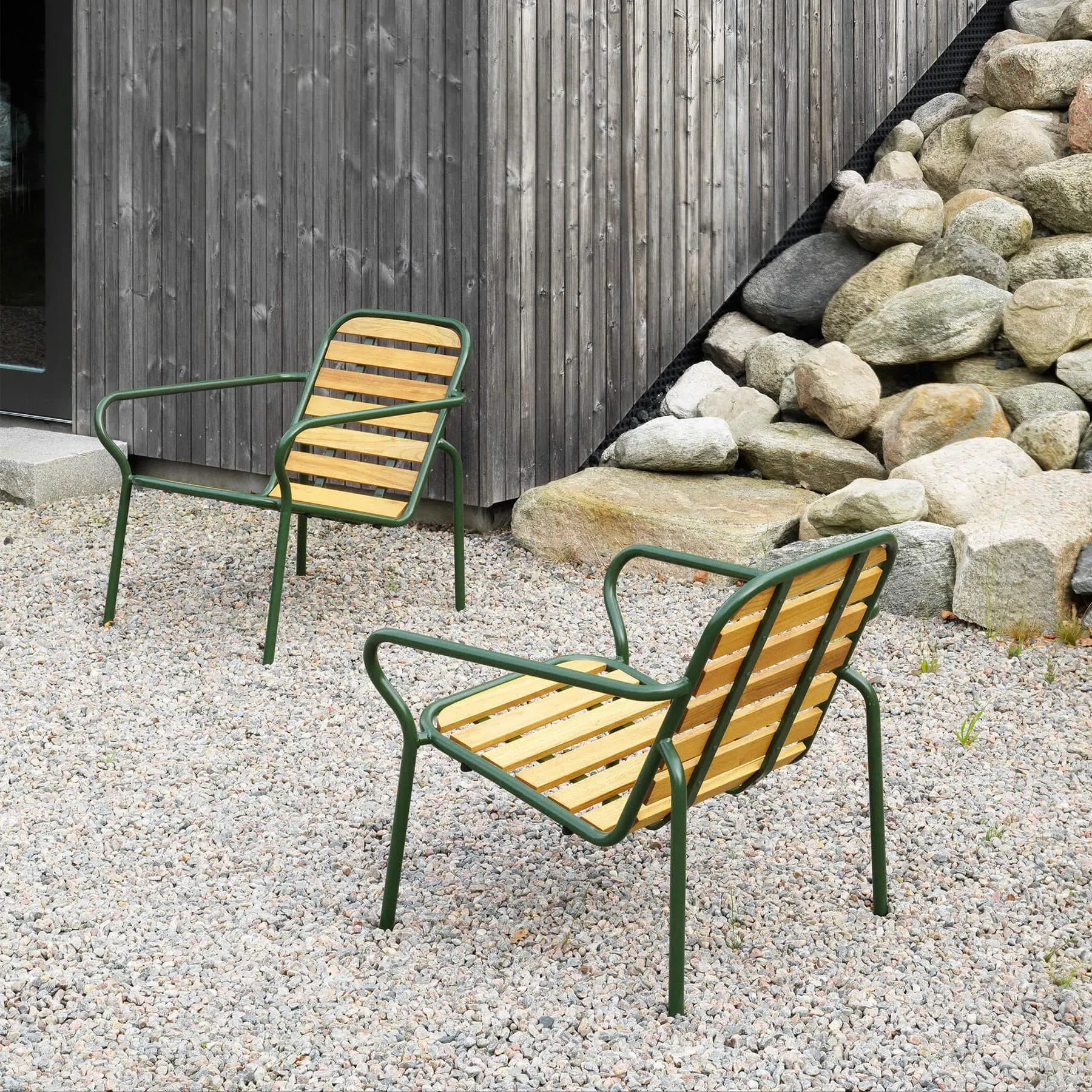 Garden Lounge Chair - Grey, Steel