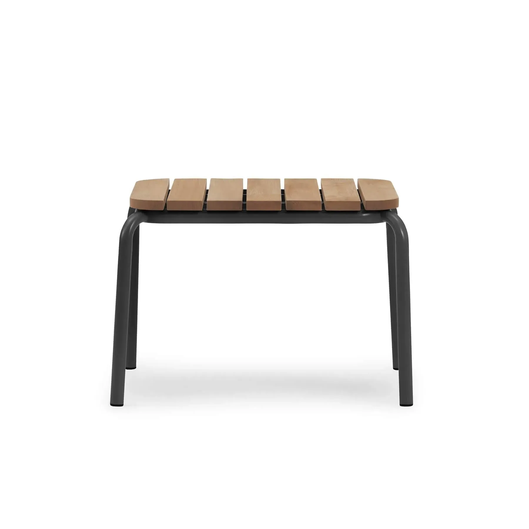 Garden Table - Dark Green, Steel & Robinia Wood