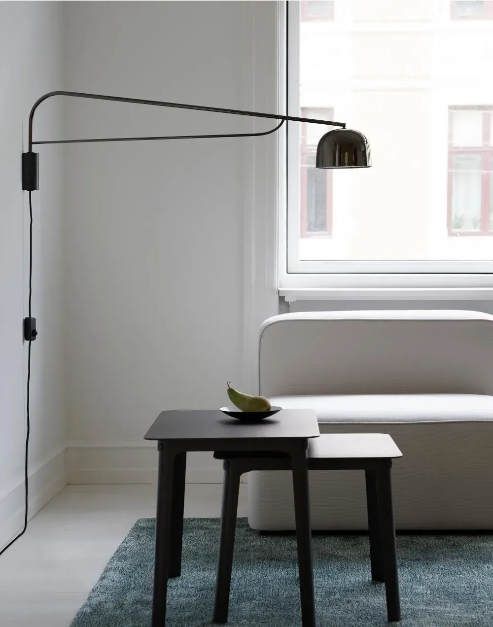 Grant Large Wall Light - Black