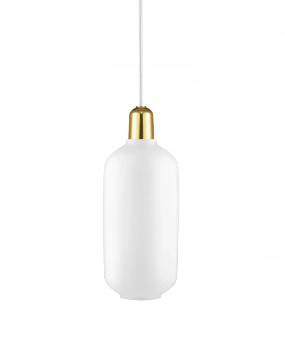 Large Pendant Light - Brass, Glass