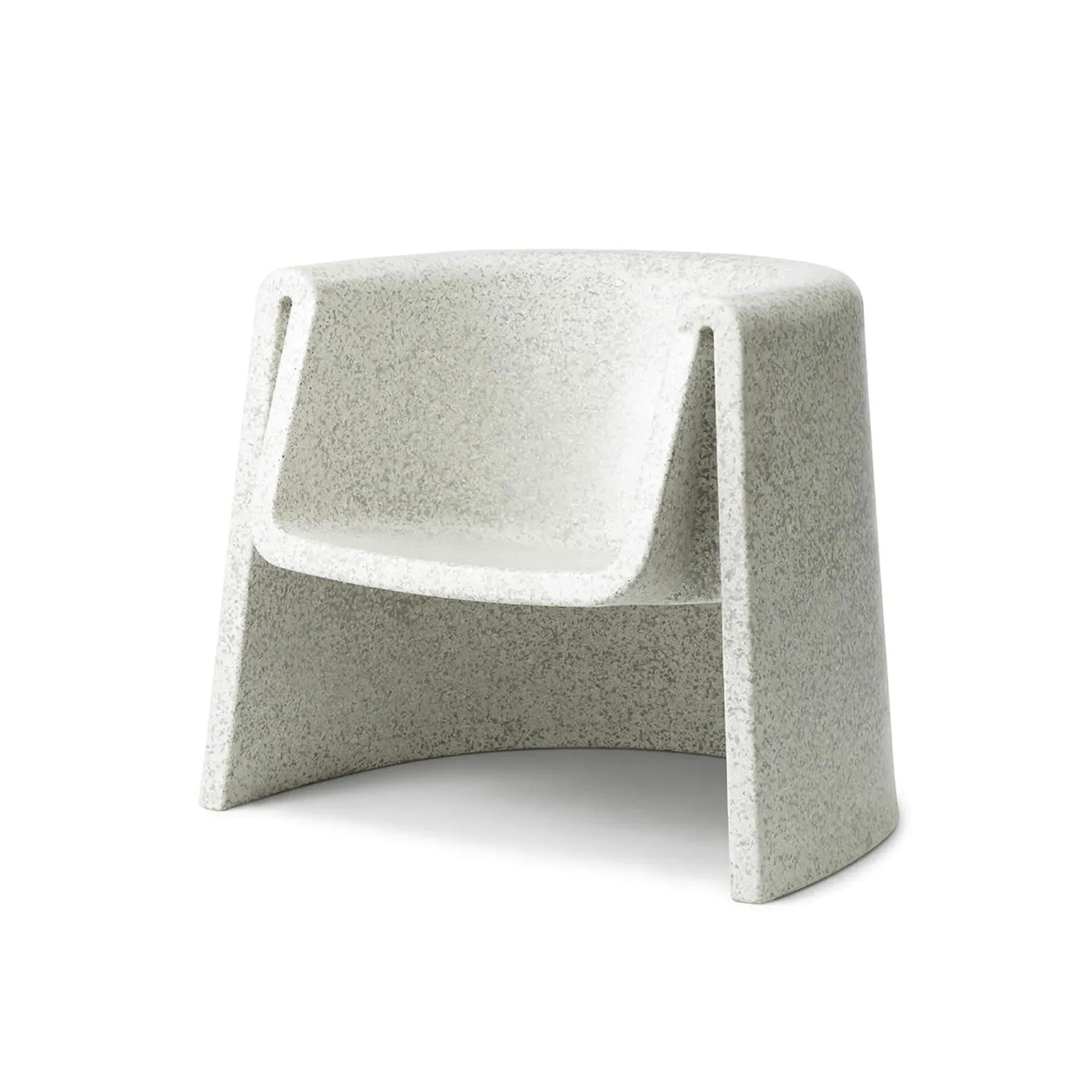 Lounge Chair with Pixelated Design - Black