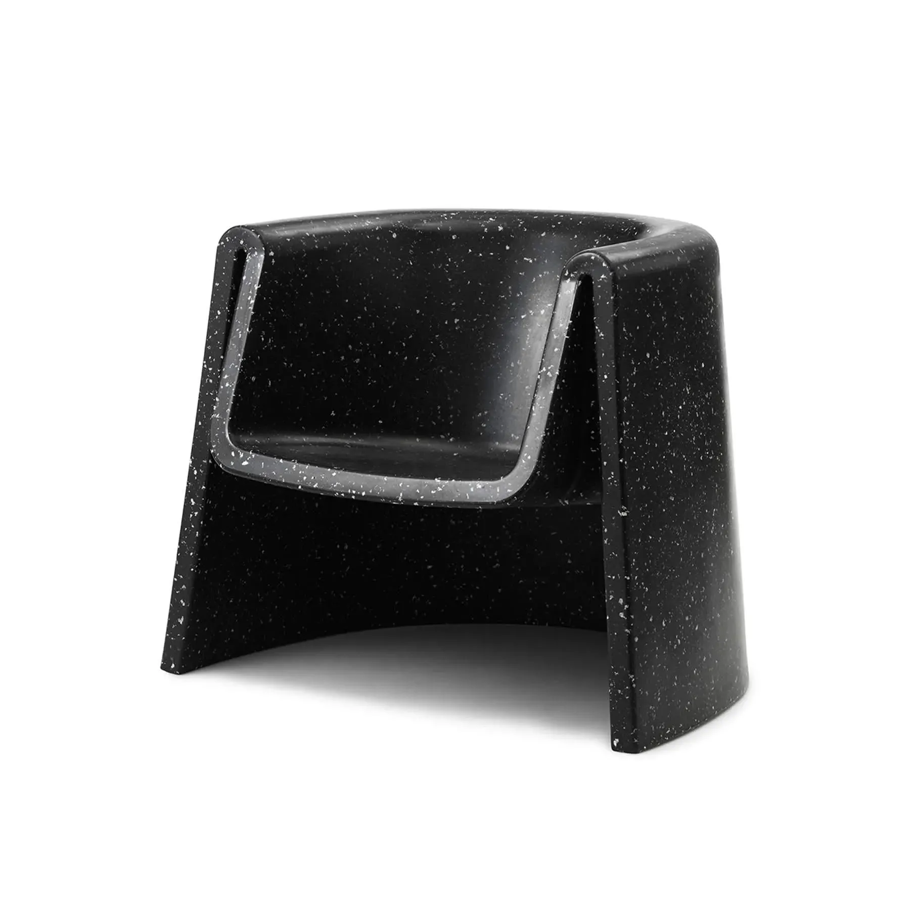 Lounge Chair with Pixelated Design - Black image