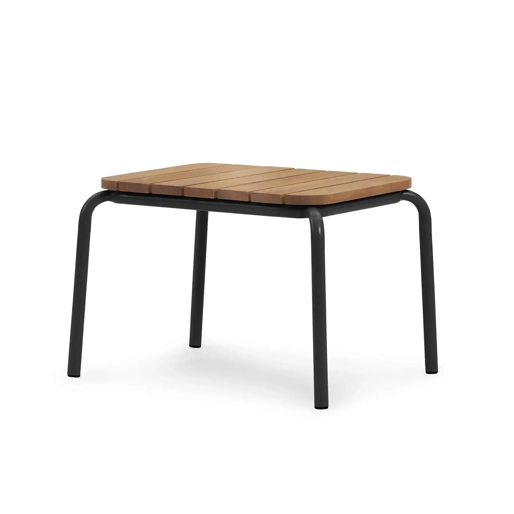 Robinia Garden Table - Black, Steel & Wood image