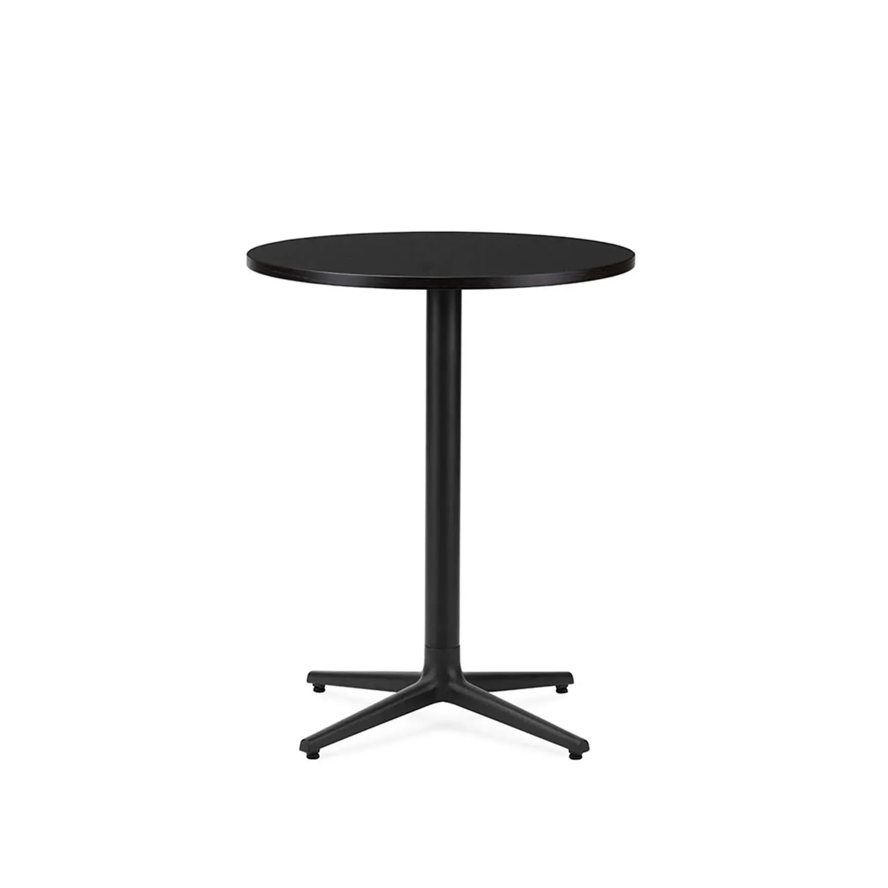 Round Dining Table 4L - Black, Oak
