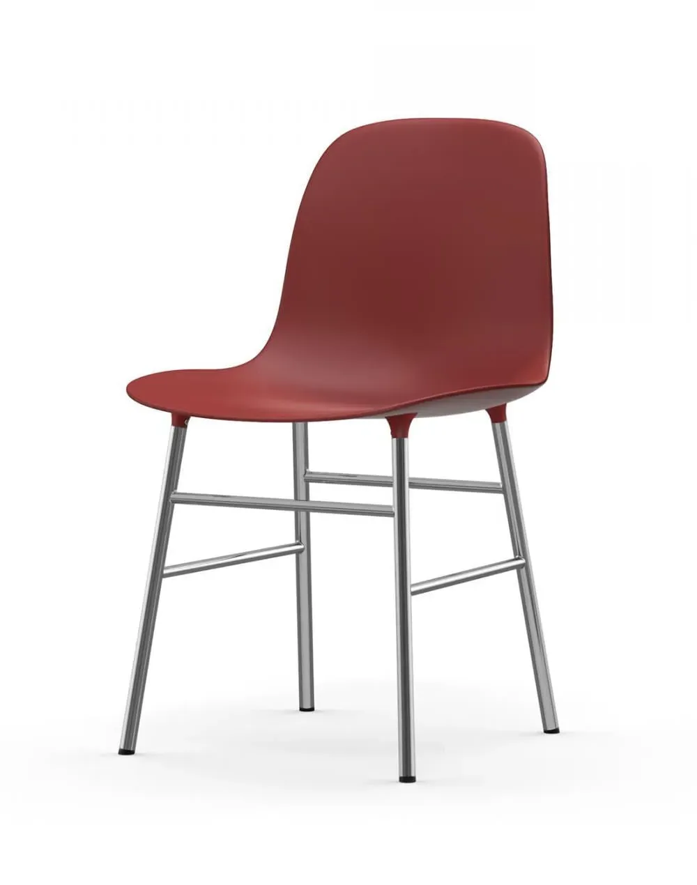 Shell Chair with Metal Legs - Green, Plastic