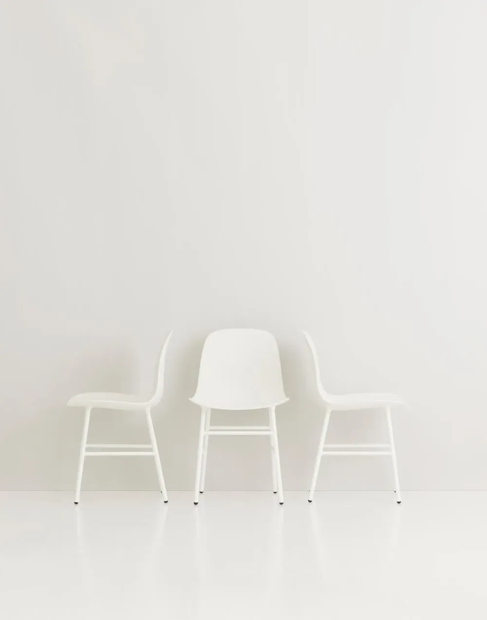 Shell Chair with Metal Legs - Green, Plastic