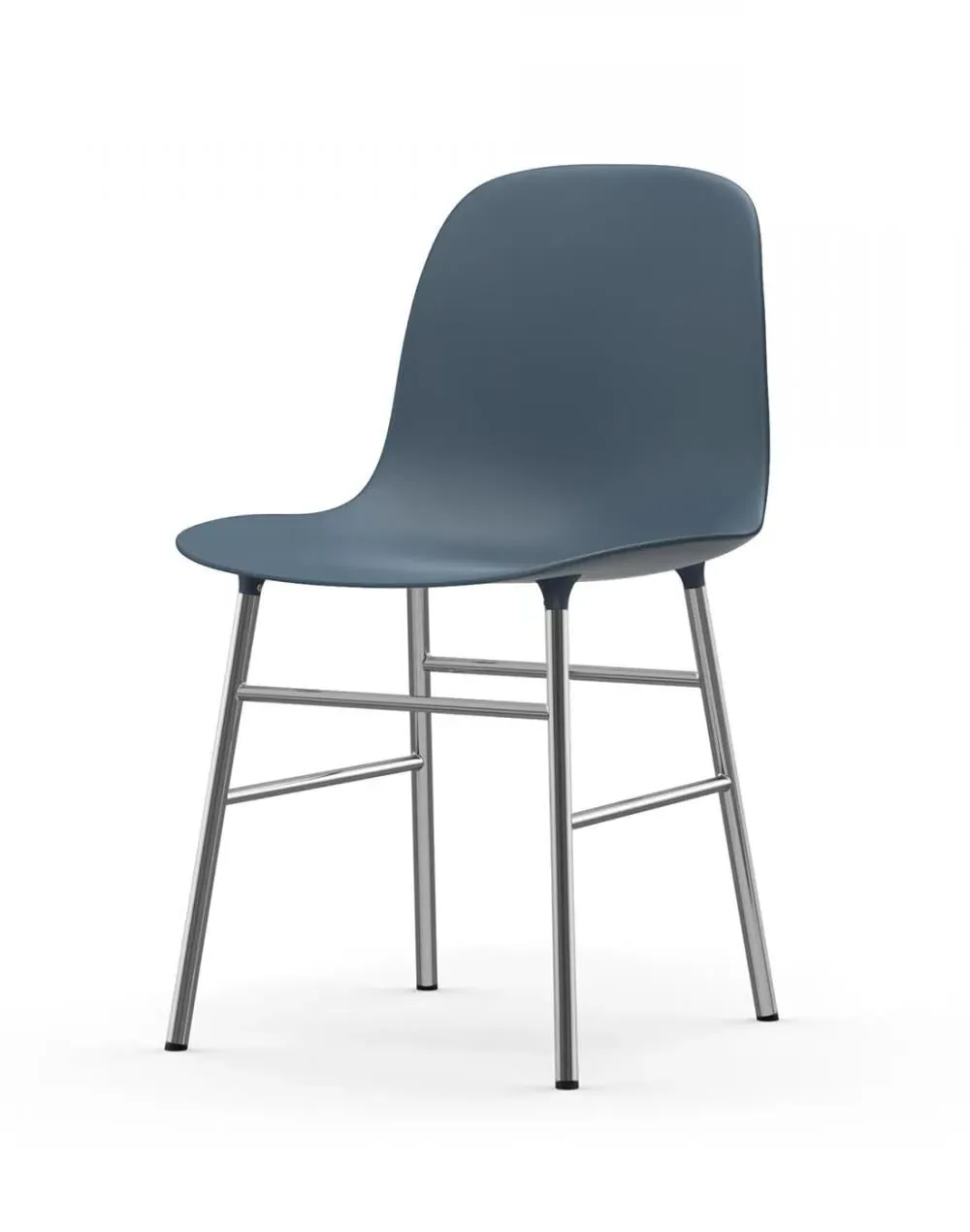 Shell Chair with Metal Legs - White, Plastic