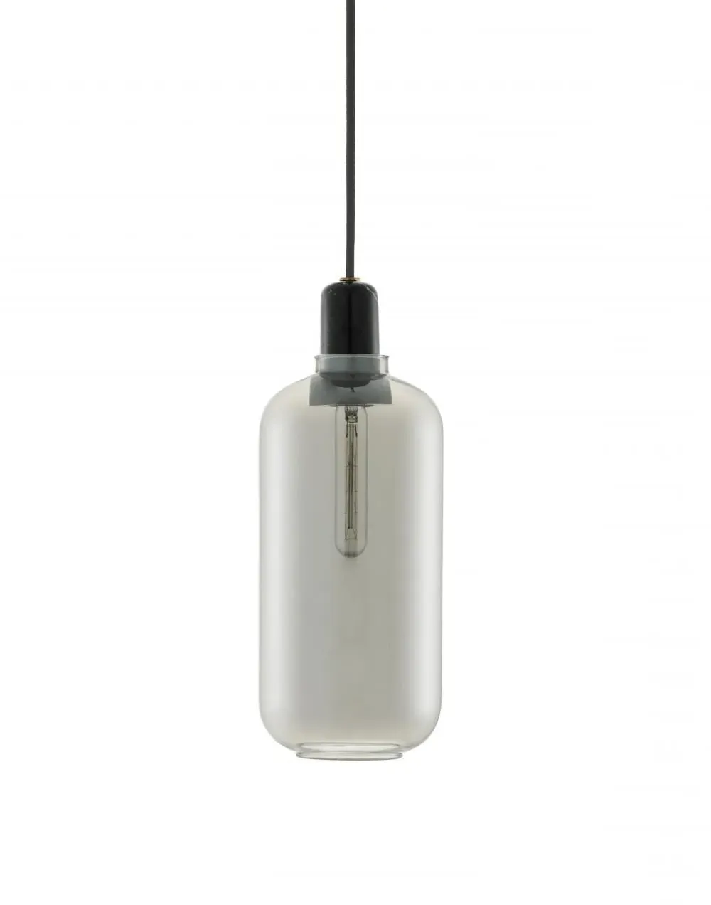Small Pendant Light - Black, Glass