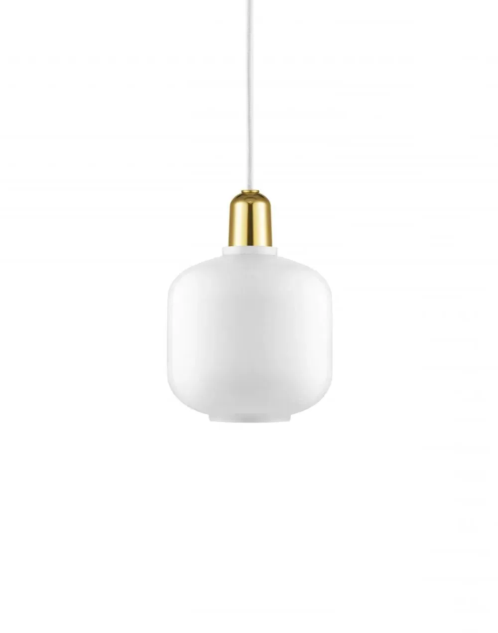 Small Pendant Light - Brass, Glass