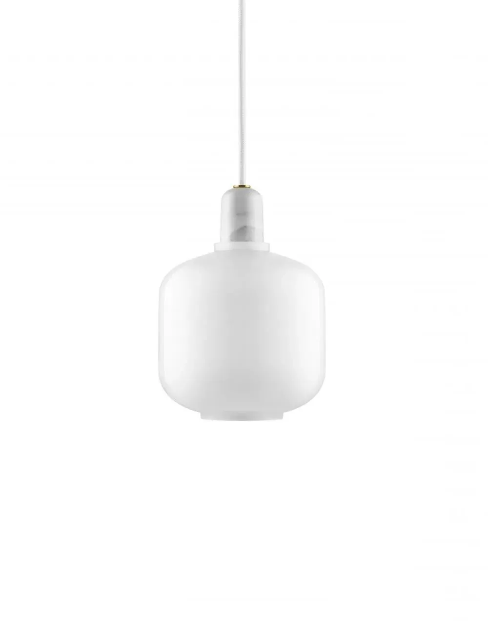 Small Pendant Light - White, Glass