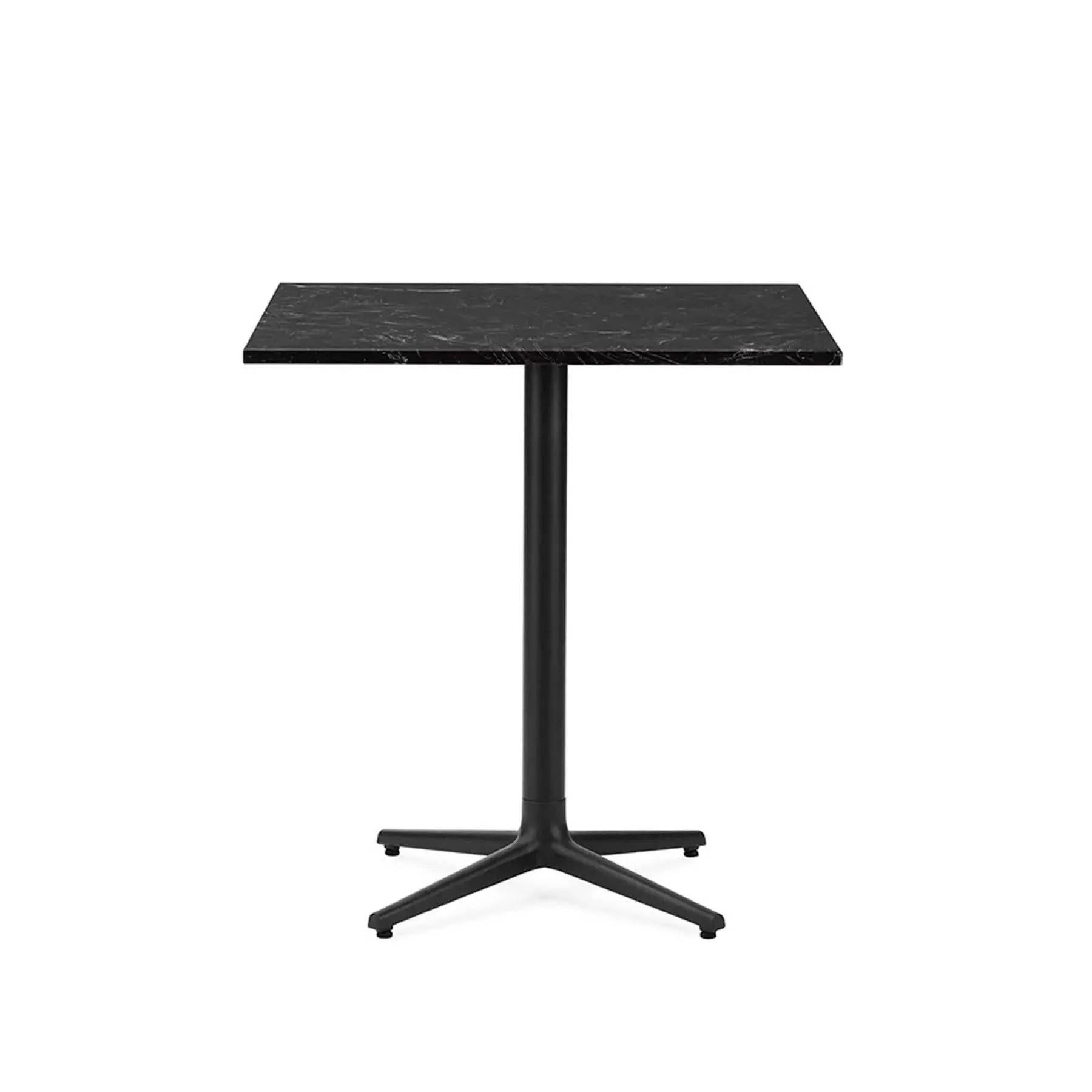Square Dining Table 4L - Black, Oak