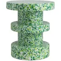 Stack Bit Stool - Green, Recycled Plastic