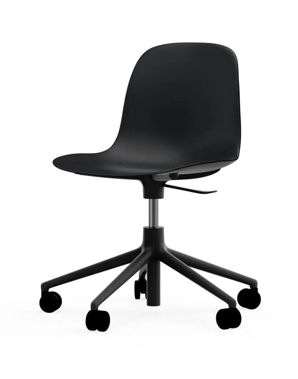 Swivel Office Chair with Gas Lift - Black image