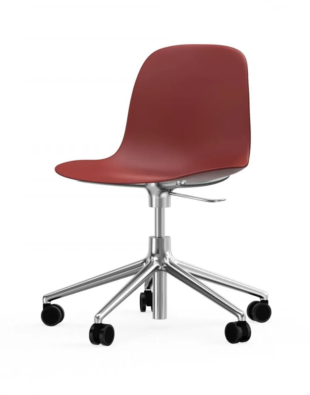 Swivel Office Chair with Gas Lift - Green, Aluminium
