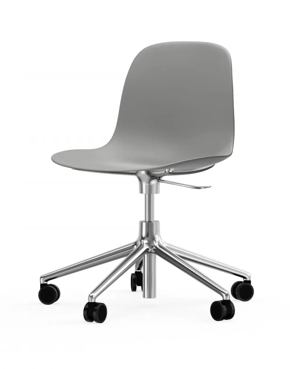 Swivel Office Chair with Gas Lift - White