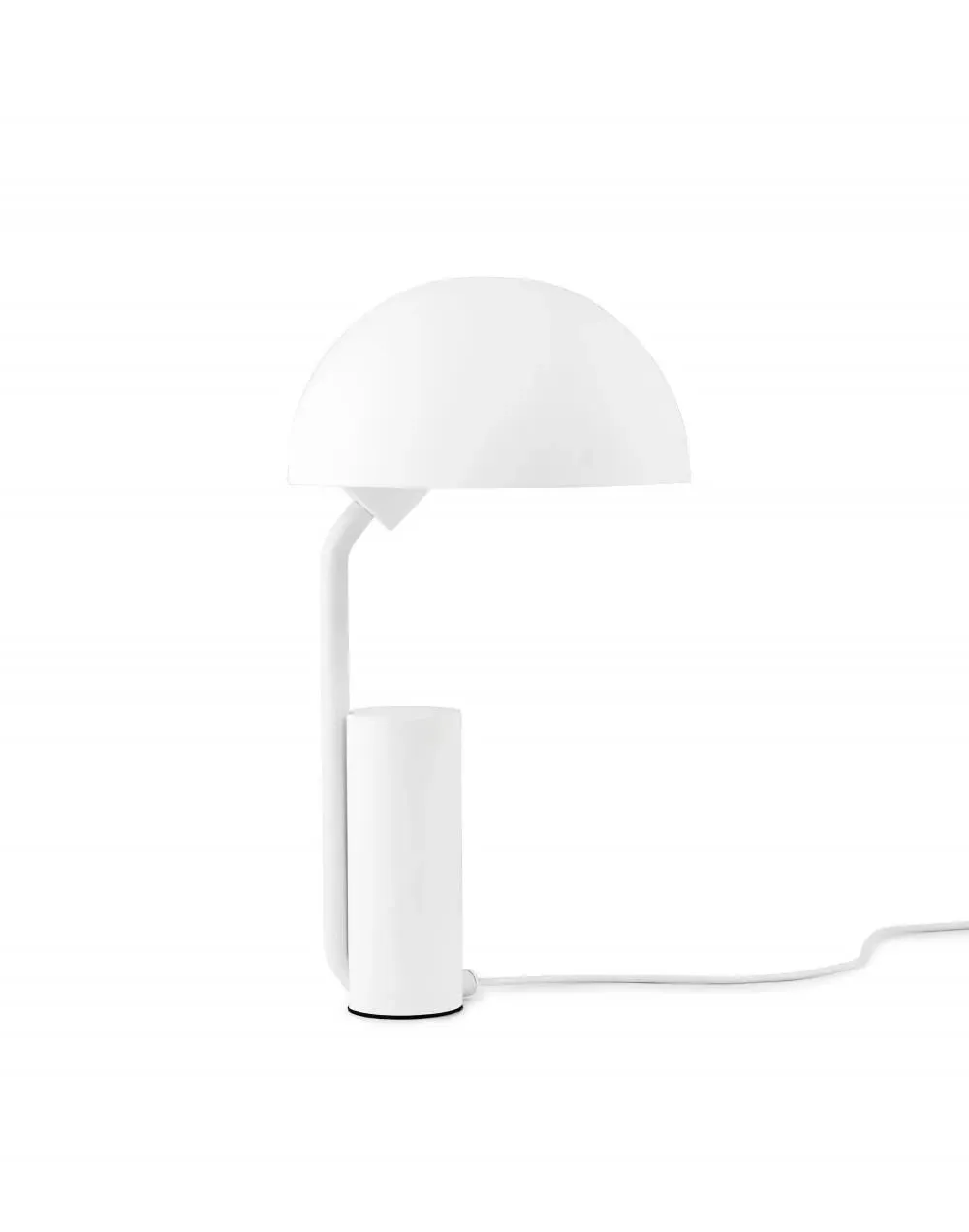 Table Lamp with Adjustable Shade - White