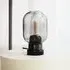 Table Lamp with Marble Base - Smoke, Glass