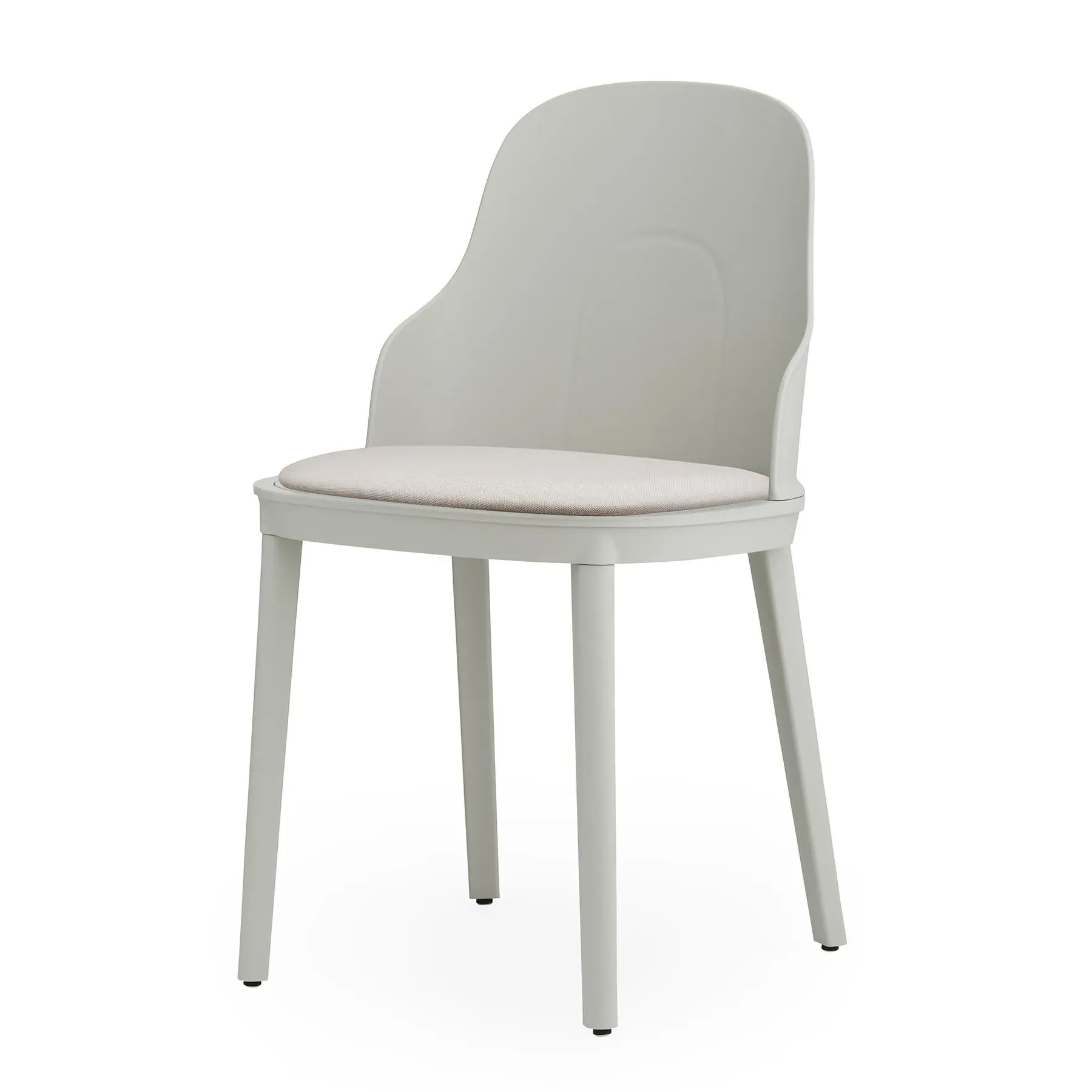 Upholstered Dining Chair - Warm Grey, Leather