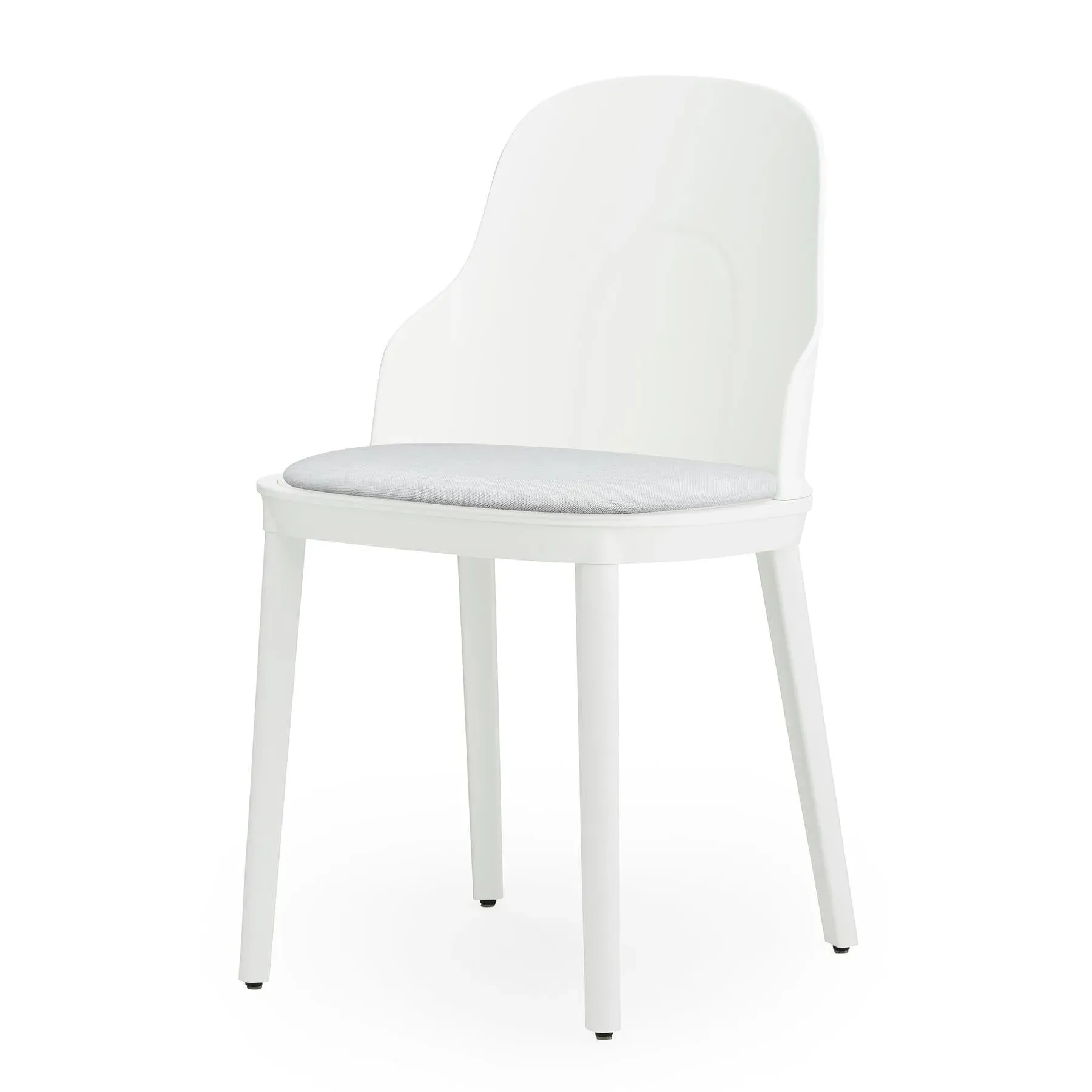 Upholstered Dining Chair - White, Canvas