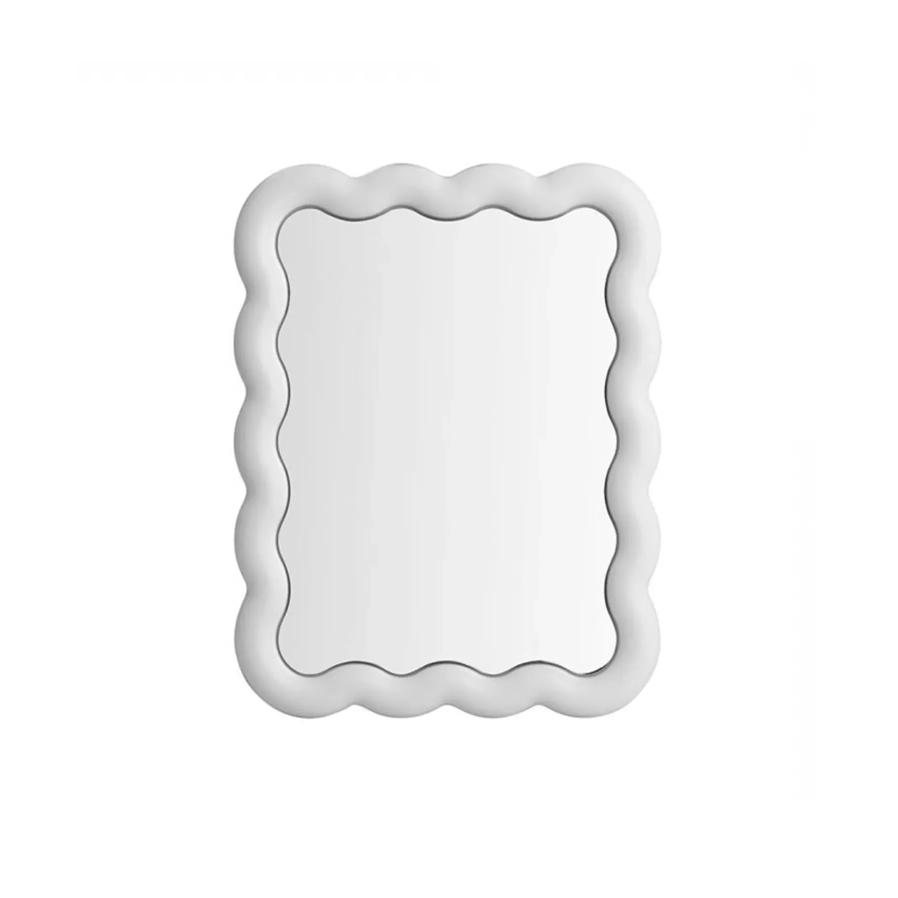 Wall Mirror with LED Light - Wavy Frame image