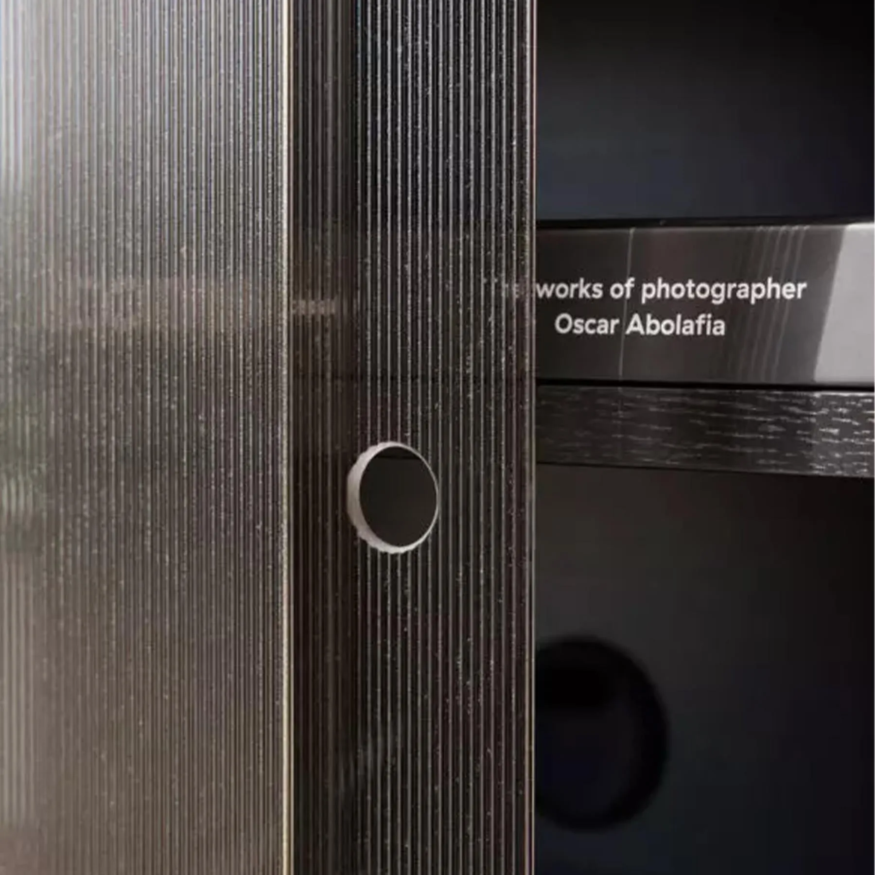 100cm Storage Cabinet with Glass Doors - Oak