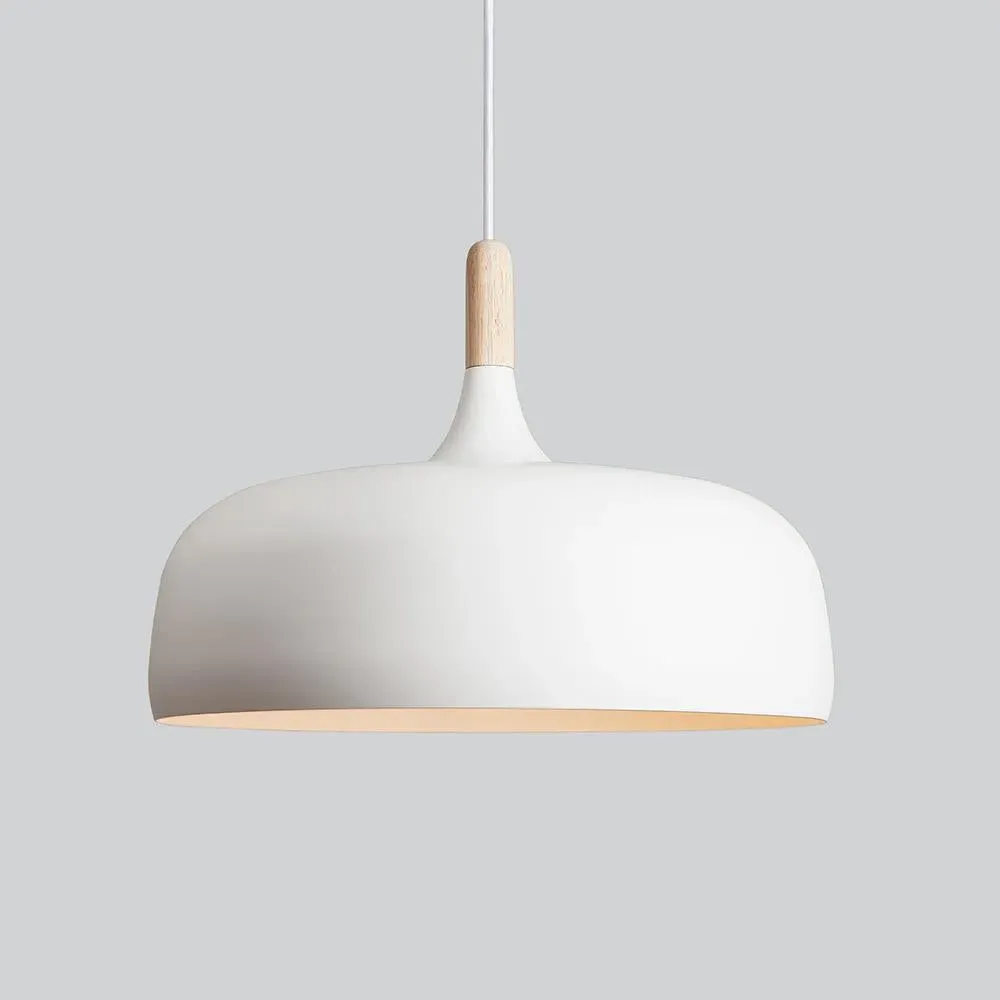 Acorn Pendant Light - Matt Grey, Aluminium