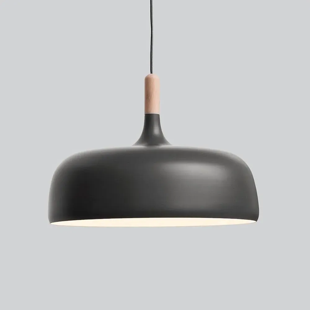 Acorn Pendant Light - Matt Grey, Aluminium