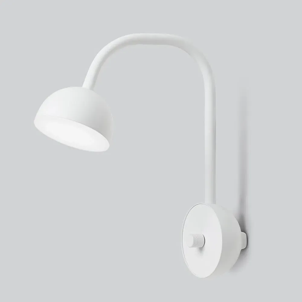 Blush Wall Light with Flexible Arm - Black