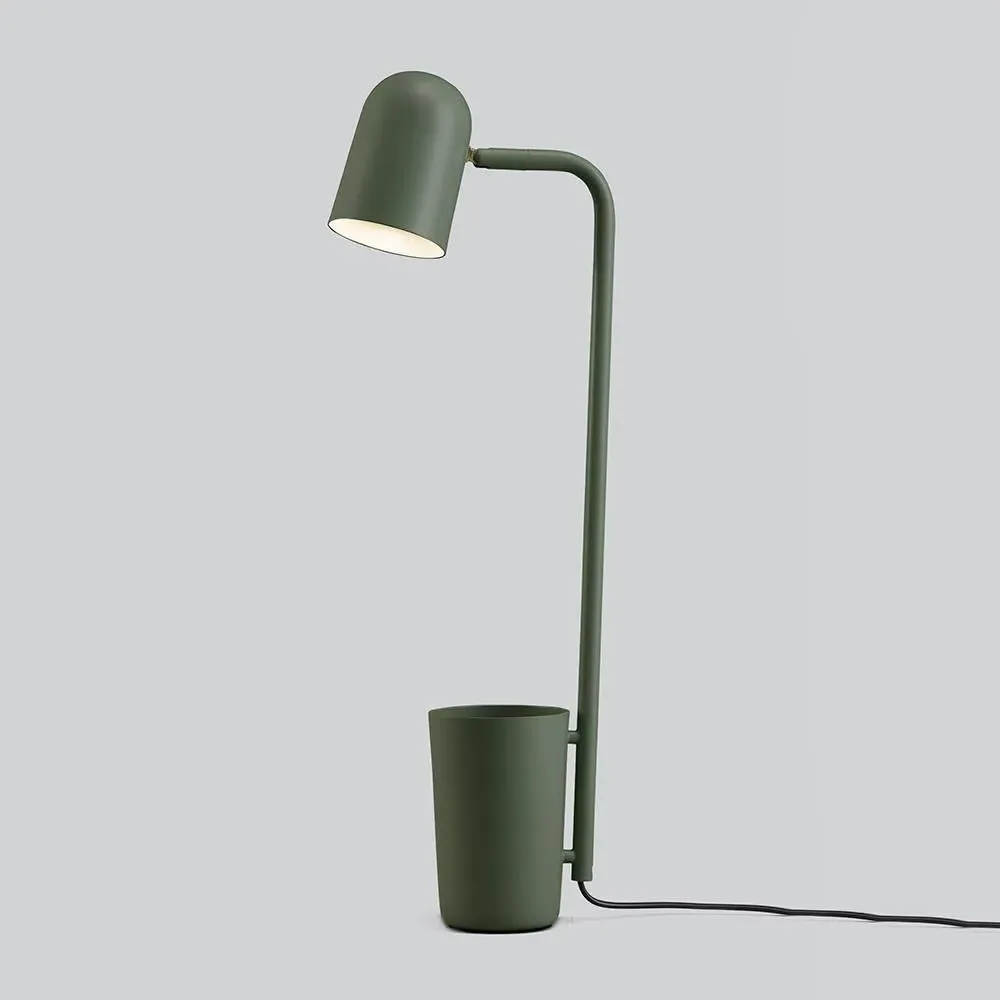 Buddy Desk Lamp with Storage - Dark Green