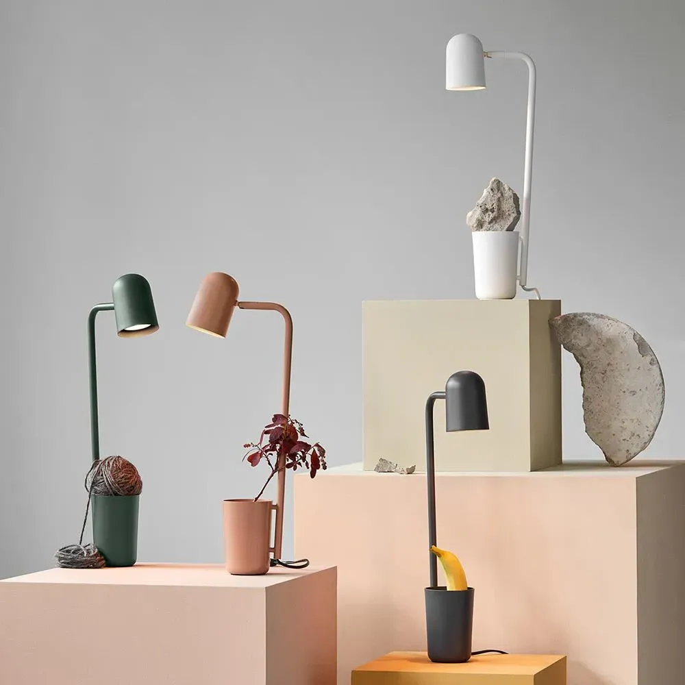 Buddy Desk Lamp with Storage - Off-White