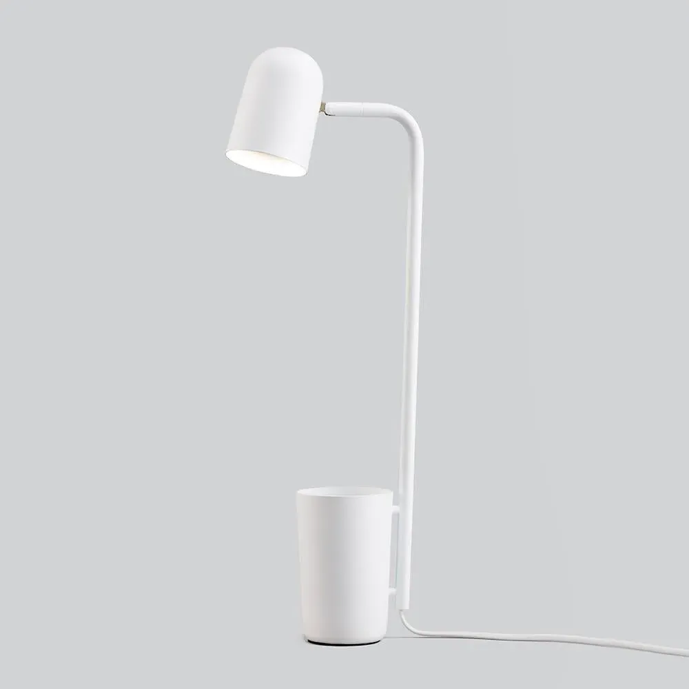 Buddy Desk Lamp with Storage - Off-White