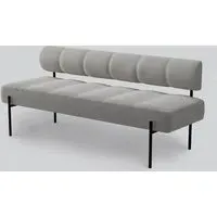 Daybe Dining Sofa - Steelcut Trio 124, Black Metal