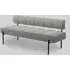 Daybe Dining Sofa - Steelcut Trio 124, Black Metal