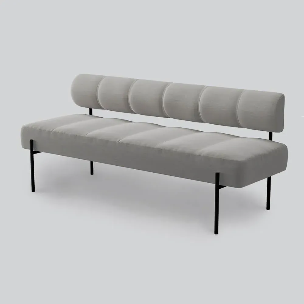 Daybe Dining Sofa - Steelcut Trio 124, Black Metal image