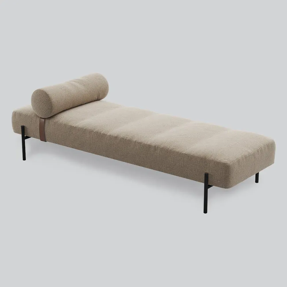 Daybed with Adjustable Support - Black, Steel image