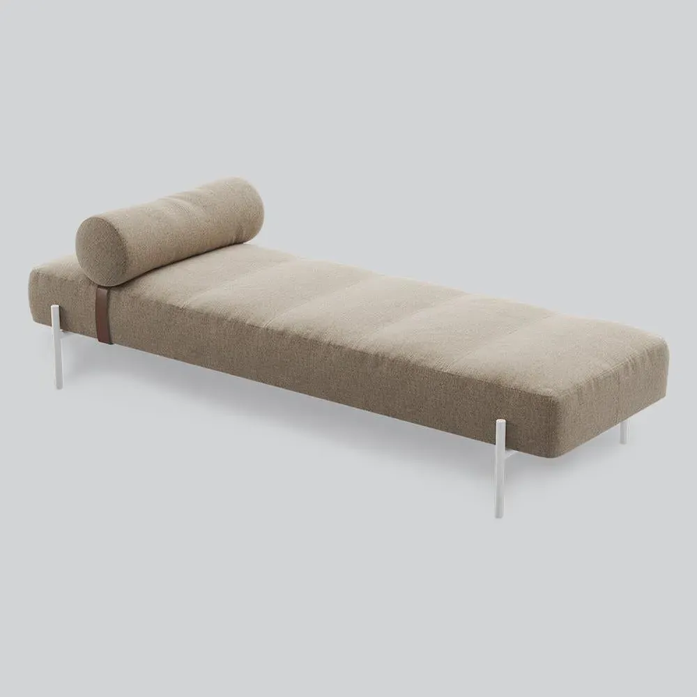 Daybed with Adjustable Support - White, Steel