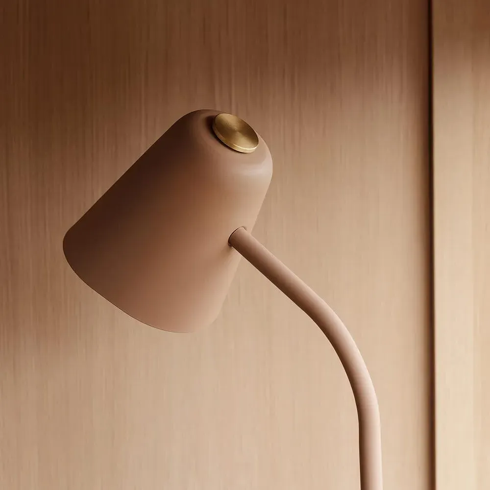 Dimmable LED Floor Lamp - Beige, Metal