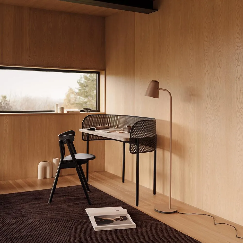 Dimmable LED Floor Lamp - Black, Metal