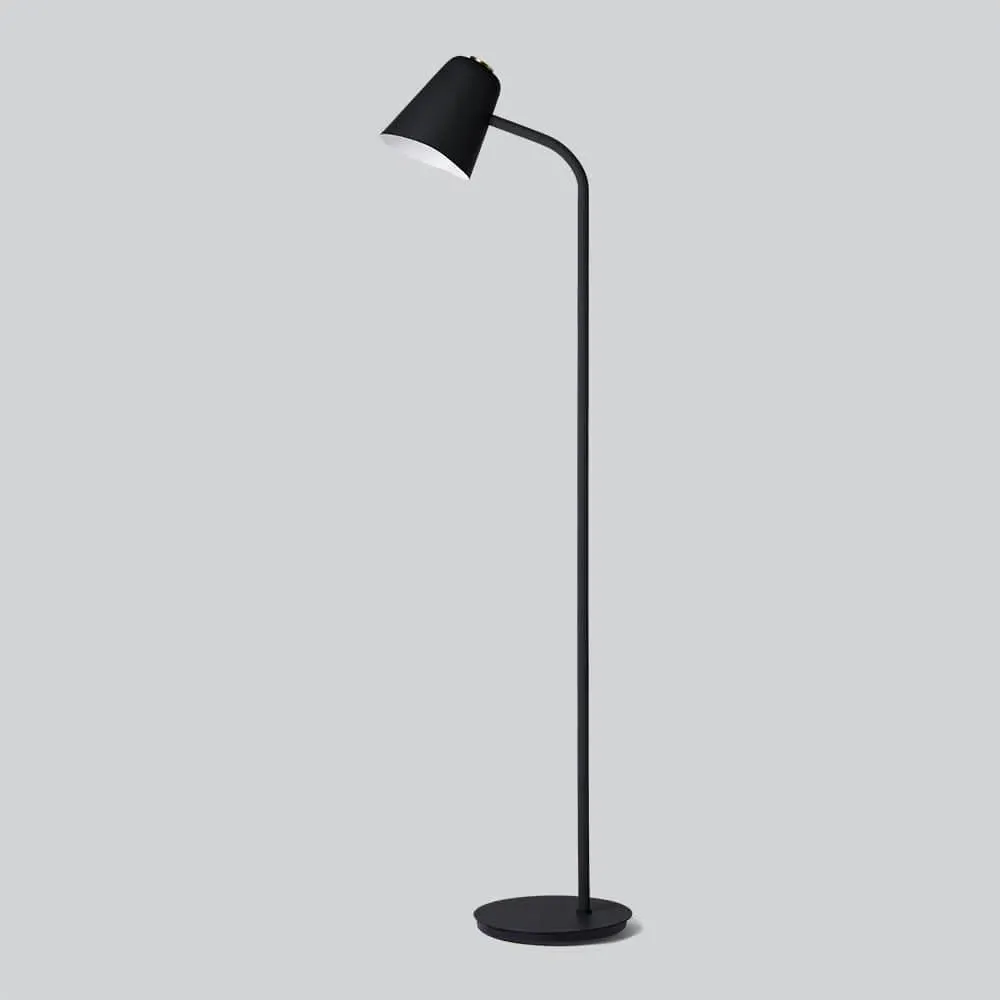 Dimmable LED Floor Lamp - Black, Metal