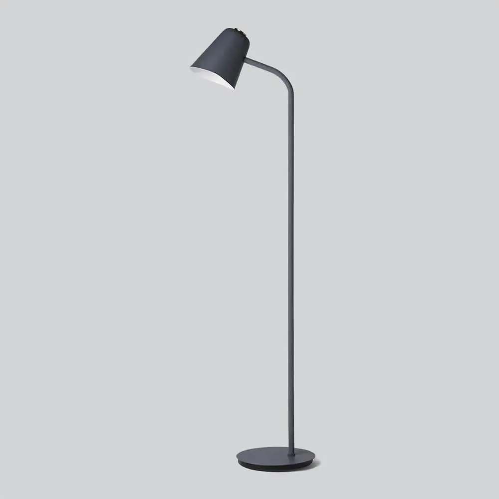 Dimmable LED Floor Lamp - Grey, Metal