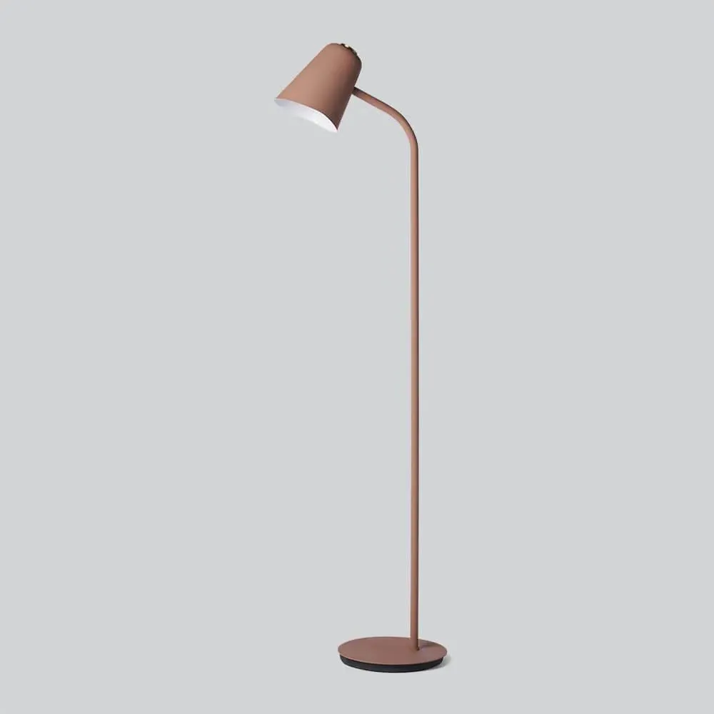 Dimmable LED Floor Lamp - Petrol Blue, Metal
