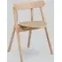 Dining Chair with Angled Legs - Light Oak
