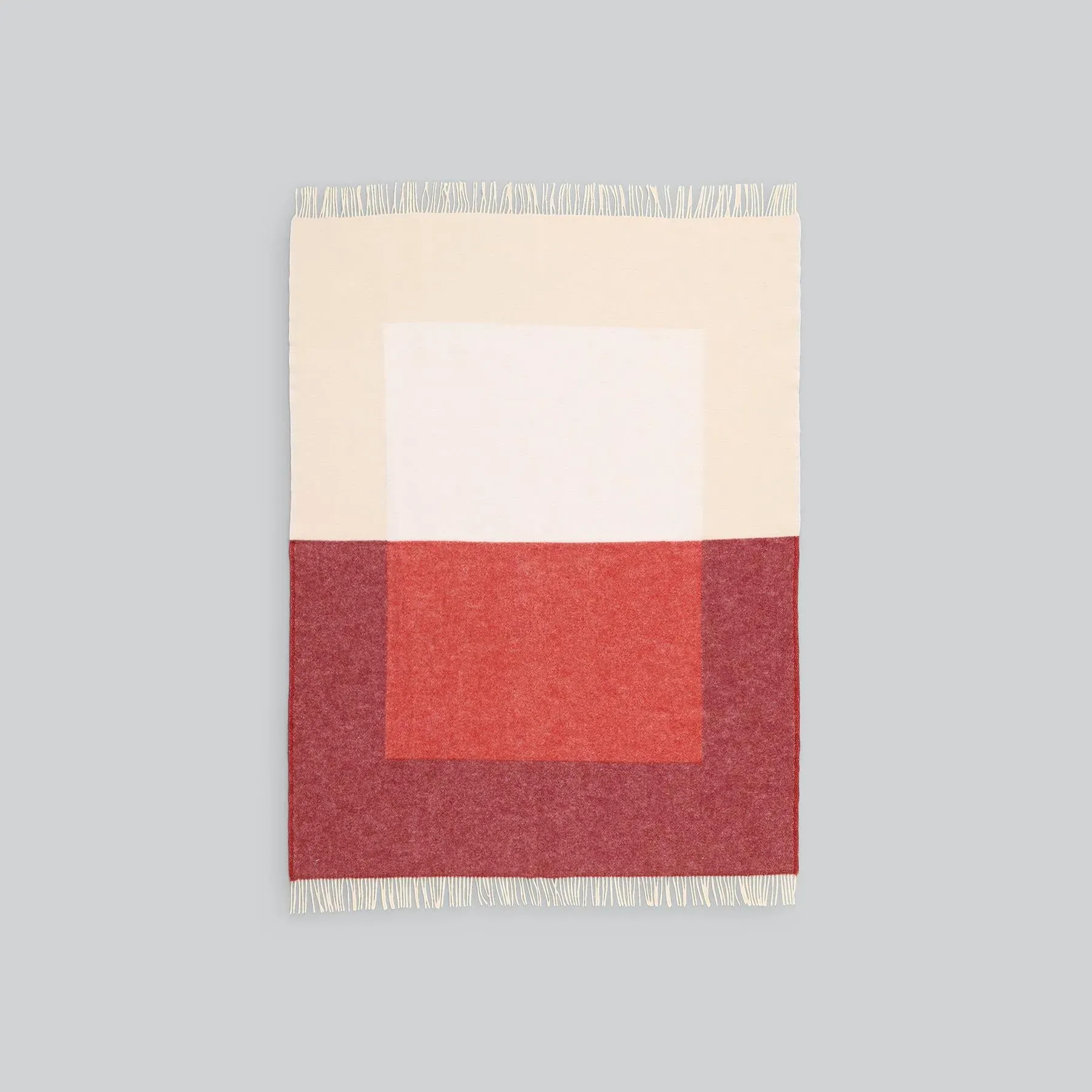 Echo Throw Blanket - Red, New Zealand Wool