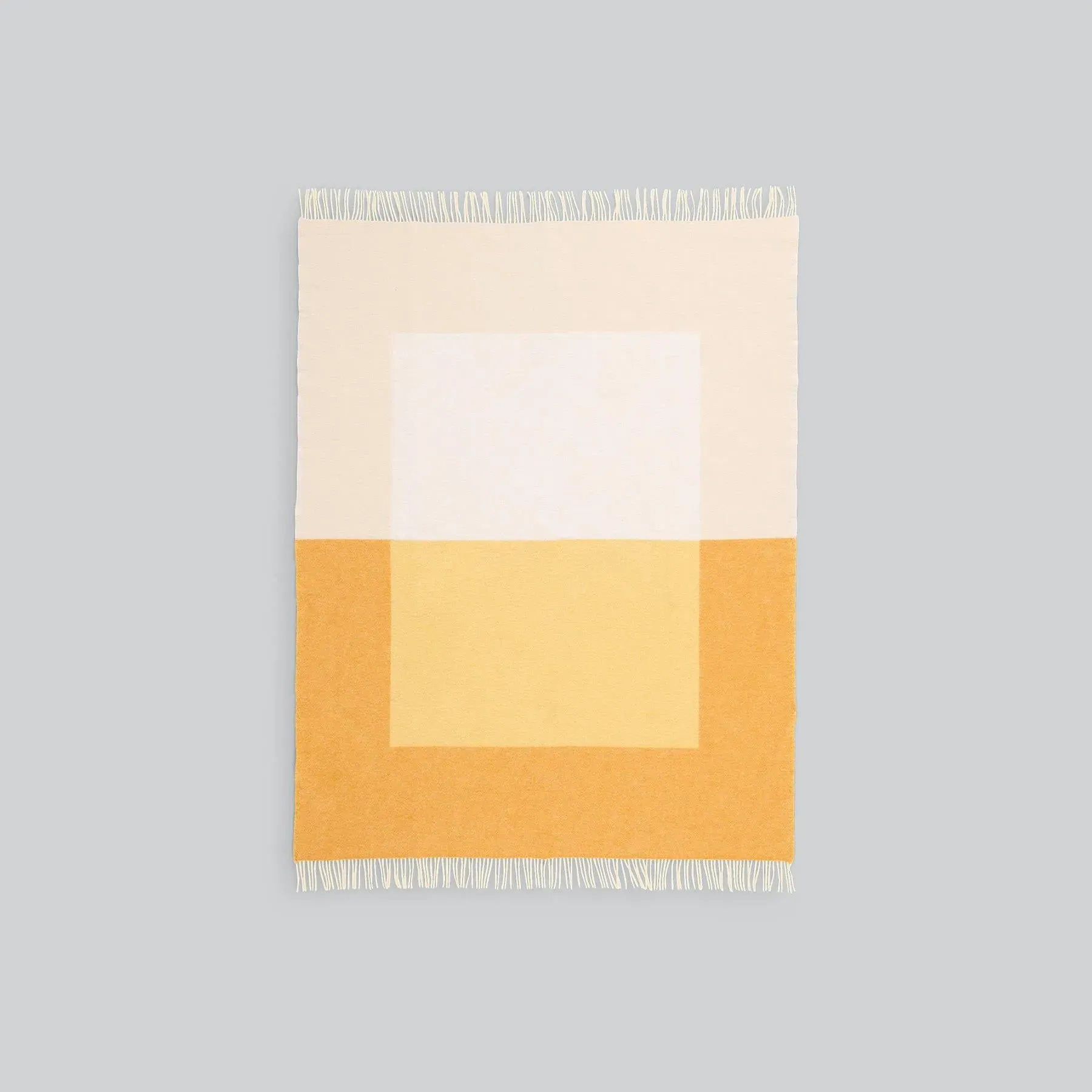 Echo Throw Blanket - Yellow, New Zealand Wool