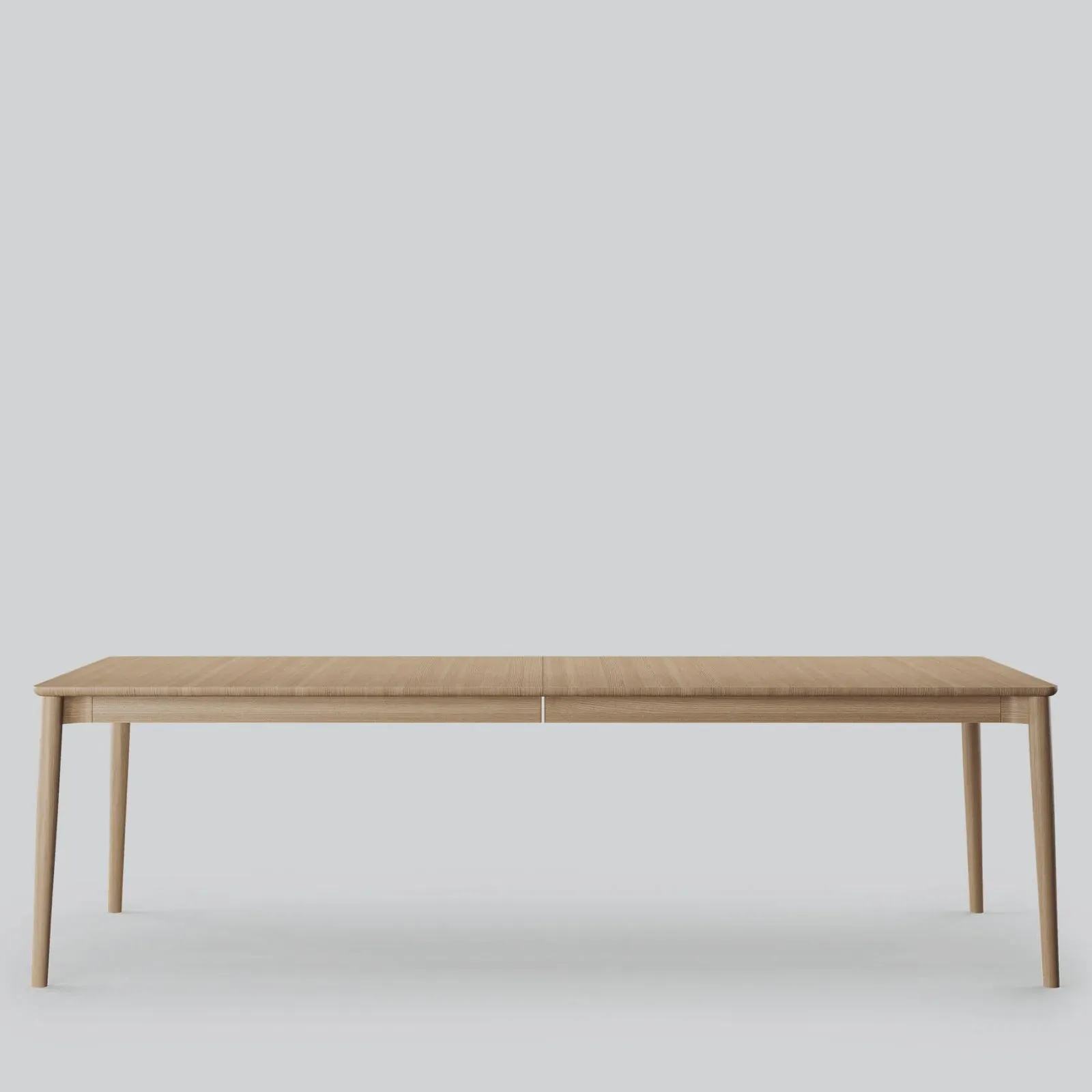 Extendable Dining Table - Smoked Oak, Solid Wood