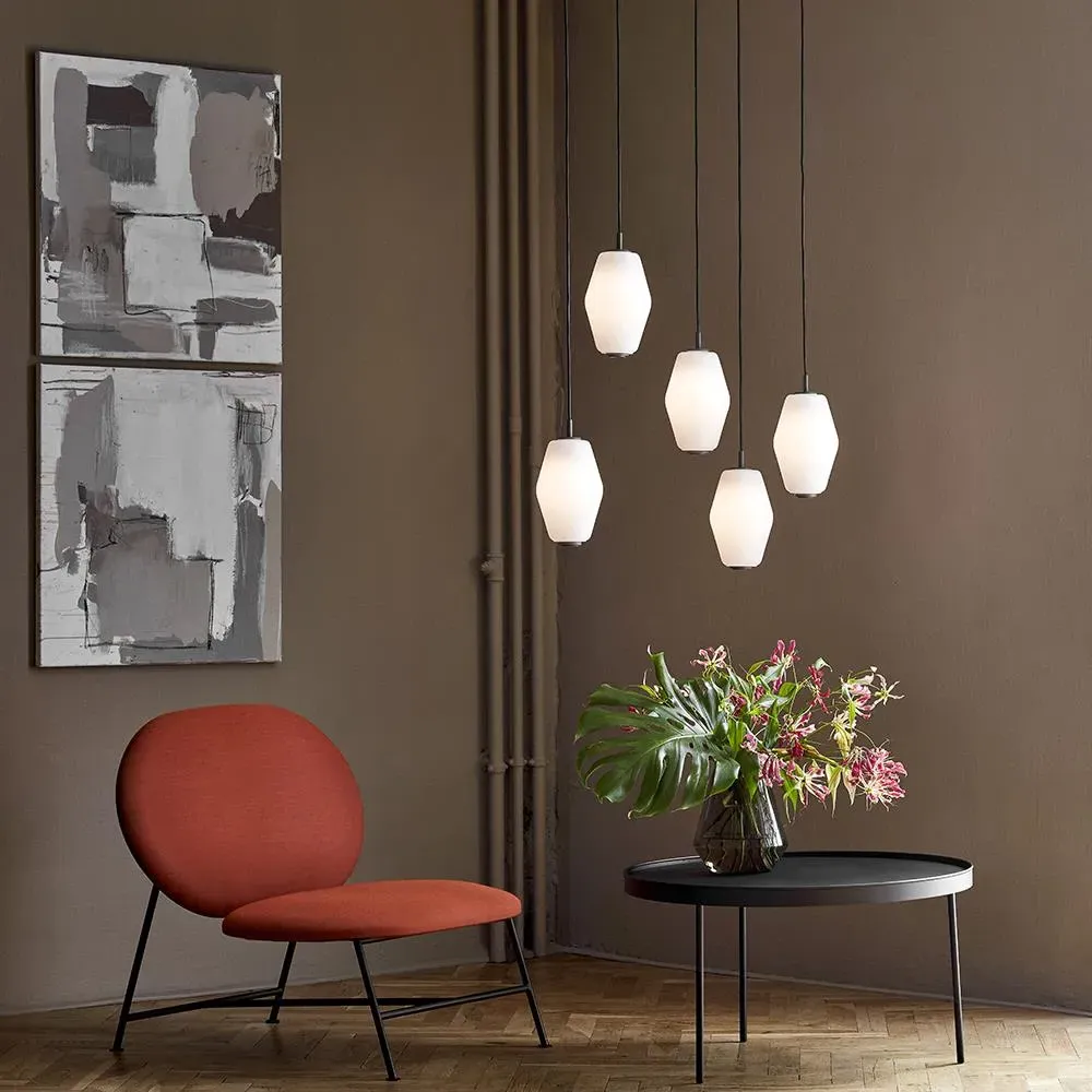 Large Pendant Light - Grey, Glass