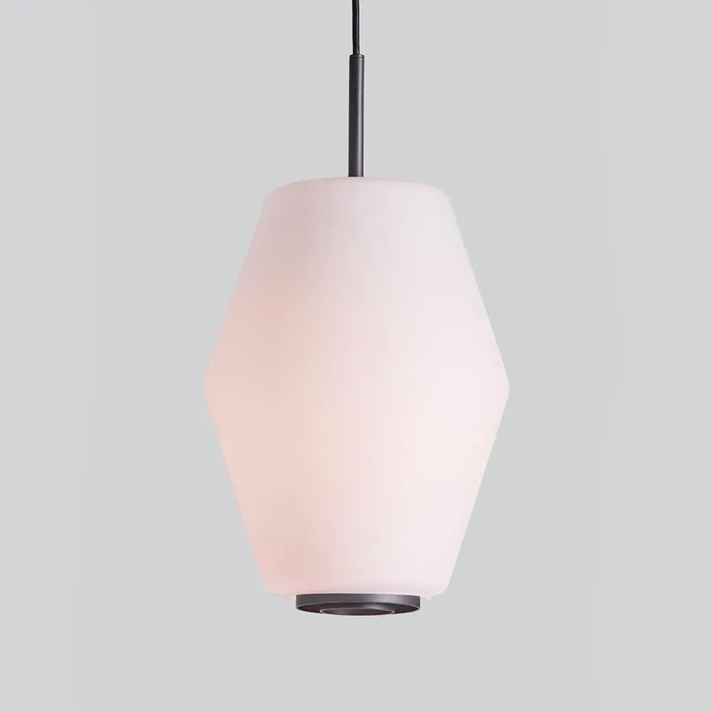 Large Pendant Light - Grey, Glass