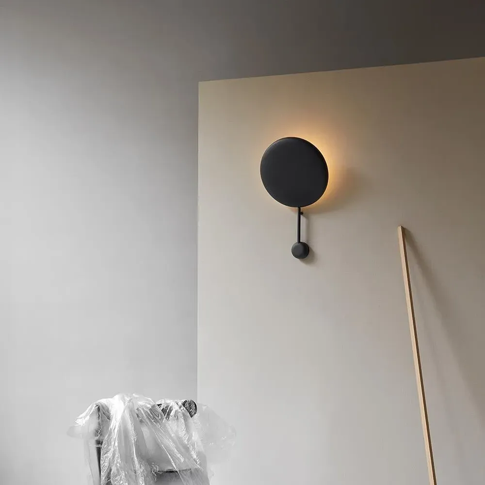 LED Wall Light with Halo Effect - Black