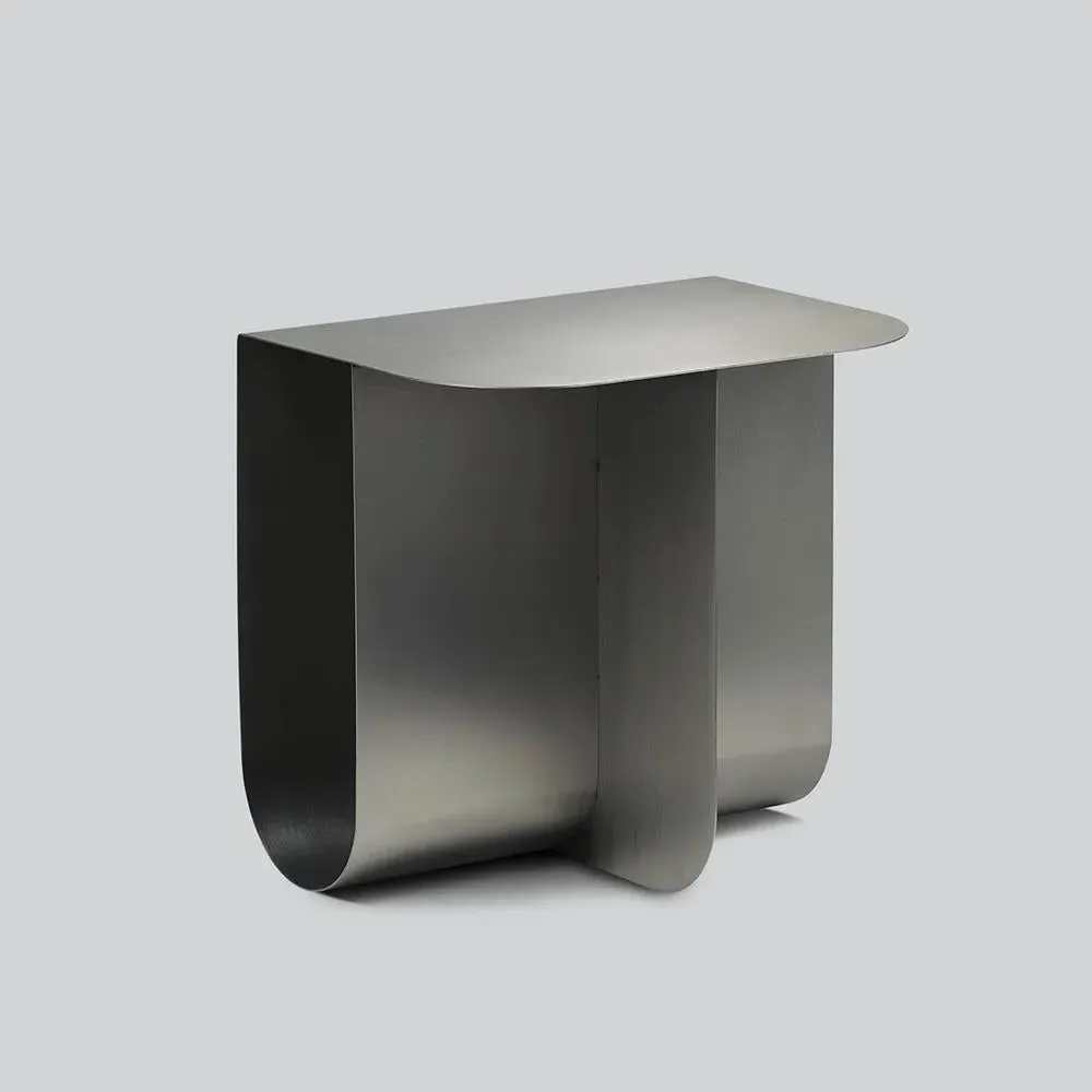 Mass Side Table with Storage - Steel