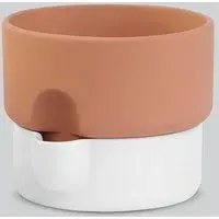 Oasis 13cm Self Watering Planter - White, Terracotta